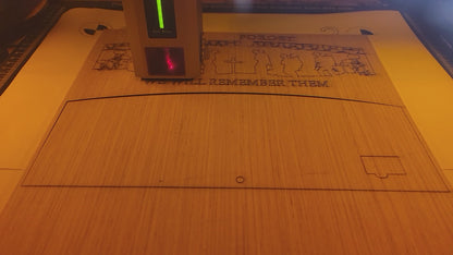 Lest we forget- we will remember them lighted piece