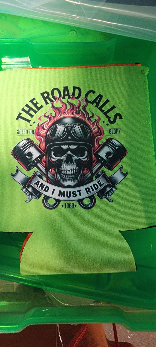 The road calls koozie 12oz can